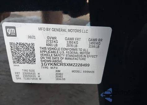2021 Cadillac Xt5 Fwd Premium Luxury from USA, damaged, VIN 1GYKNCRSXMZ228499